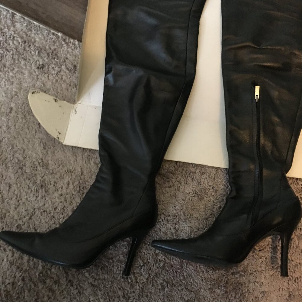 Thigh High Leather Boots